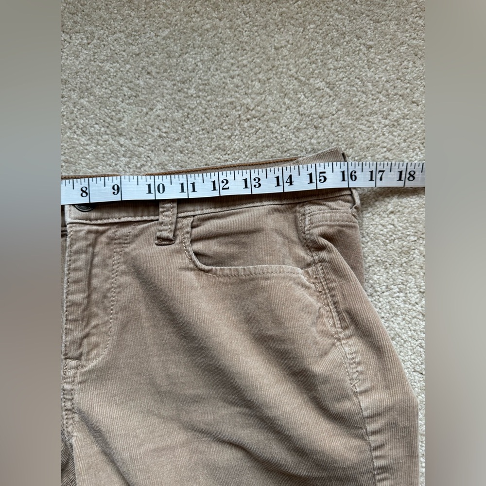 Old Navy Corduroy Pants Sz 6 Regular Low Rise Camel Khaki Y2K - Picture 7 of 9